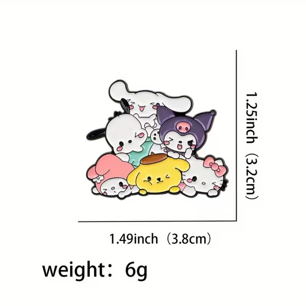HELLO KITTY & Friends Enamel Lapel Pin‎ Brooch (NEW & SO CUTE!)
